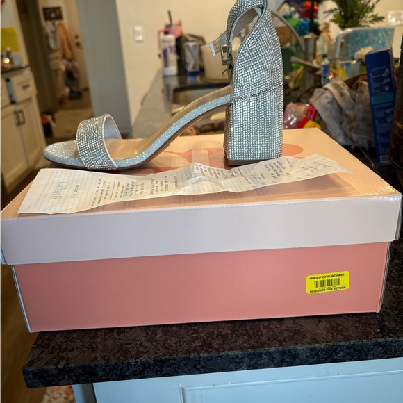 Gianni Bini Shoes - Brand New Gb silver sparkling heels